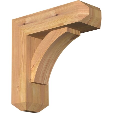 Thorton Craftsman Smooth Bracket W/ Offset Brace, Western Red Cedar, 5 1/2W X 16D X 16H